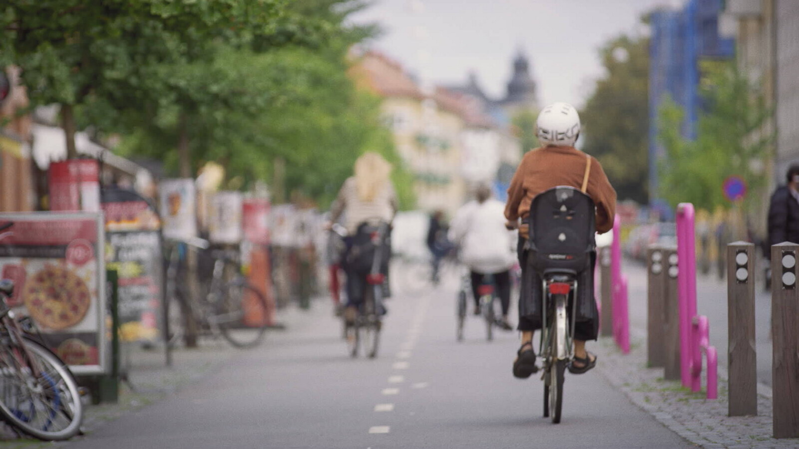 Biking in Malmö city