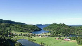 Drone footage of the High Coast during summer.