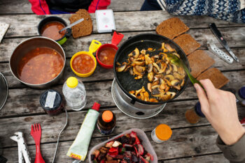 A hiking meal